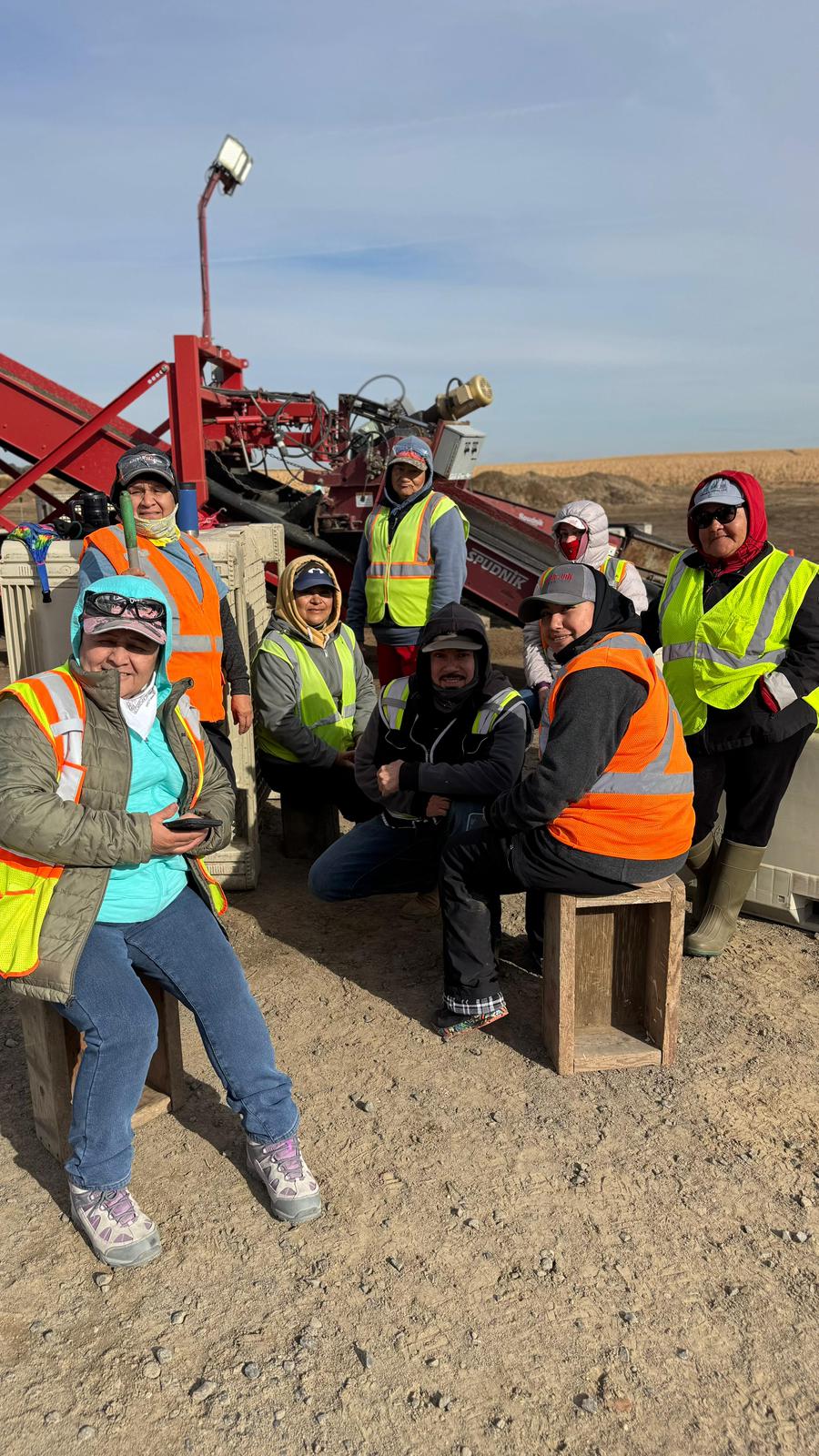 Columbia Labor crew at job site