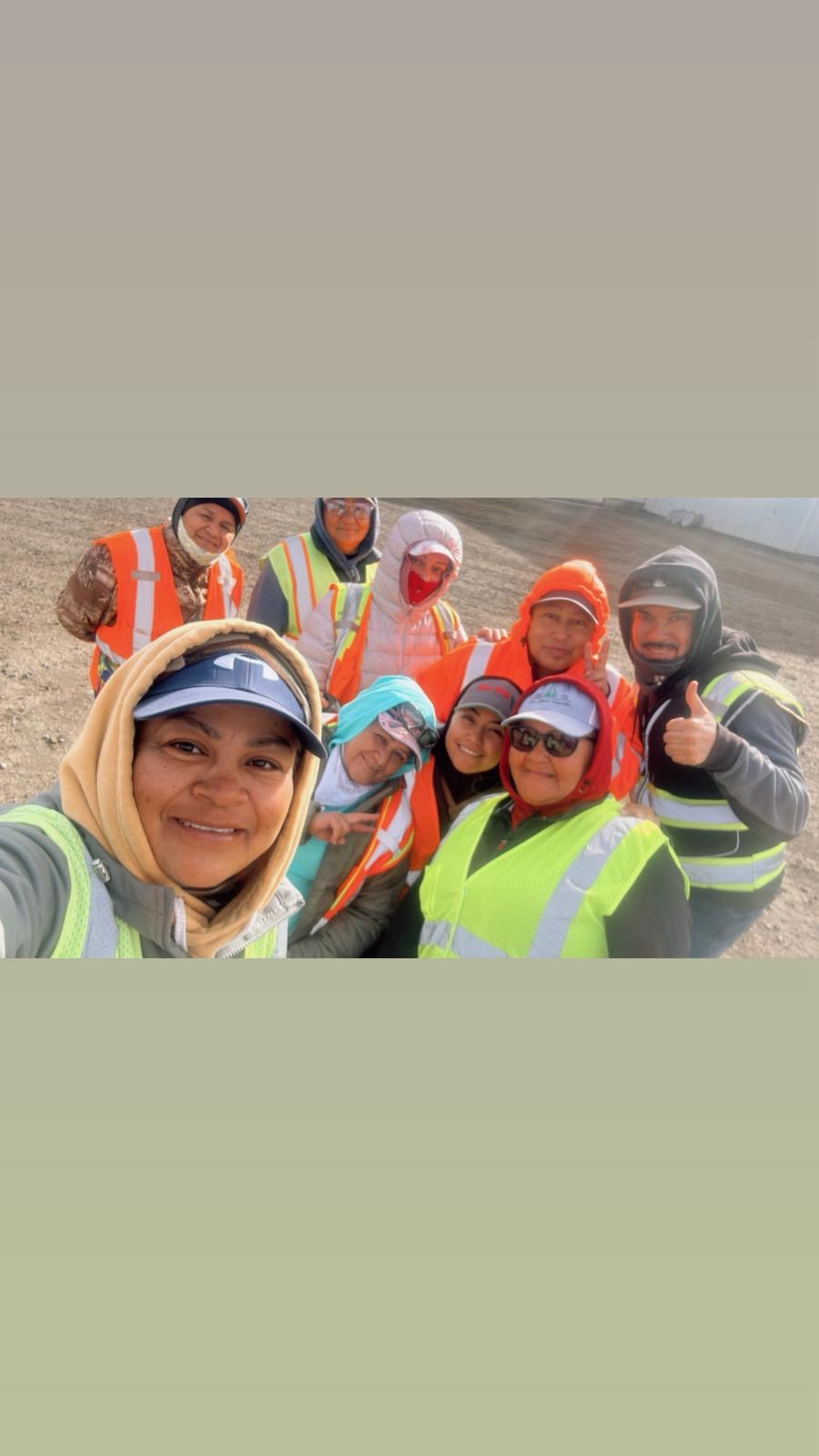 Columbia Labor Co crew in the field